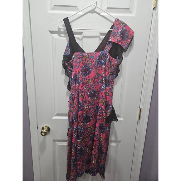 Prabal Gurung Collective Floral Print MIDI Size 6 US $346 MSRP Dress - Picture 5 of 7